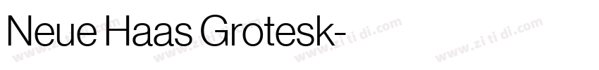Neue Haas Grotesk字体转换